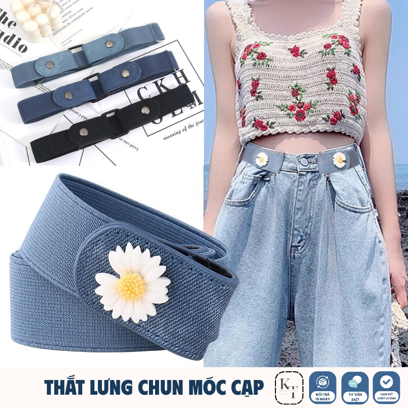 Thắt Lưng Lười - Thắt Lưng Chun Cõ Giãn Cài Con Đỉa Linh Hoạt không cần khóa.
