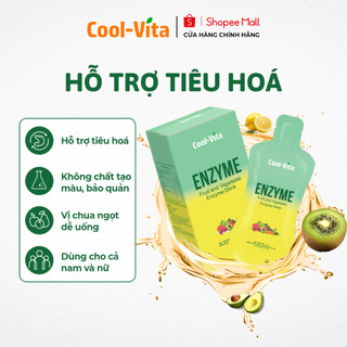  Nước Uống Bổ Sung Enzyme Chiết Xuất Từ Trái Cây Rau Củ Hỗ Trợ Tiêu Hoá Thanh Lọc Cơ Thể  45ml× 7 túi  hộp 