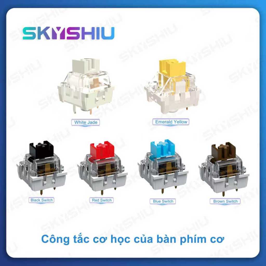 SKYSHIU DRINKEY Switch Red Brown Blue Black 3 PIN Linear Tactile Clicky công tắc bàn phím