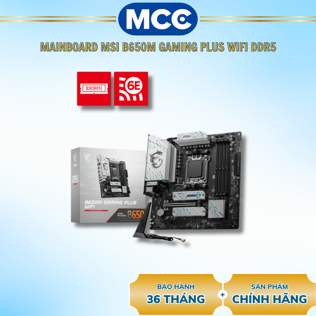 Mainboard MSI B650M Gaming Plus Wifi DDR5 (M-ATX / AM5)
