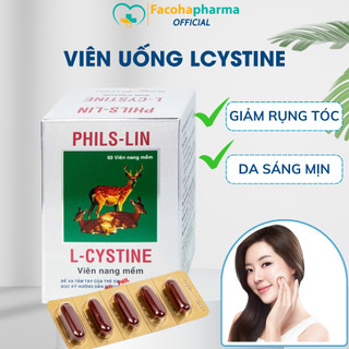  Viên uống L cystine trắng da ngăn ngừa rụng tóc ngừa nám bổ sung làm đẹp da giảm rụng tóc giúp móng chắc khỏe 60 viên 