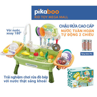  Đồ chơi rửa chén cho bé đồ chơi nhà bếp cho bé Pikaboo chất liệu cao cấp an toàn sinh động đẹp mắt 