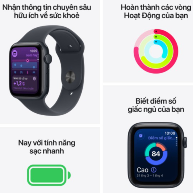 Apple Watch SE 3 2025 44mm GPS - Sport Band S/M | BigBuy360 - bigbuy360.vn