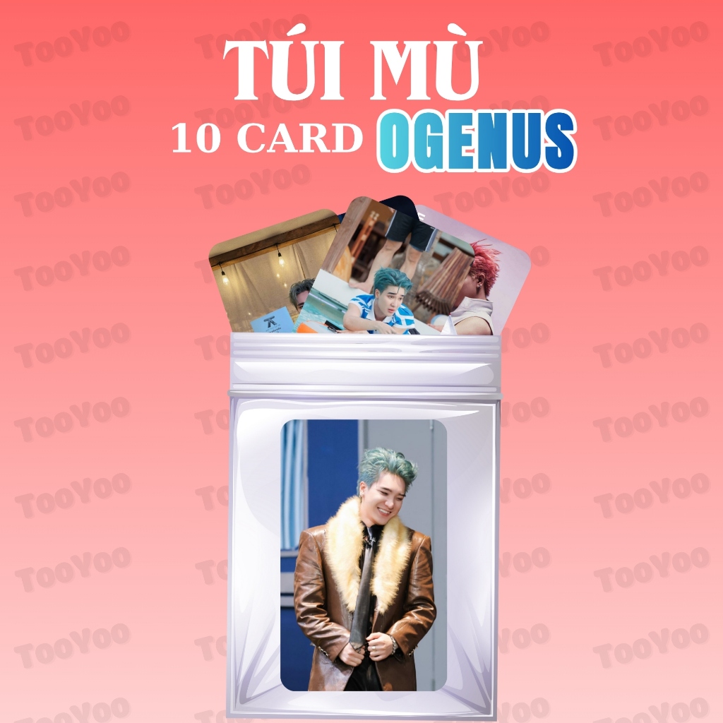 Túi mù gồm 10 card OGENUS bo góc không trùng TooYo CARD0289