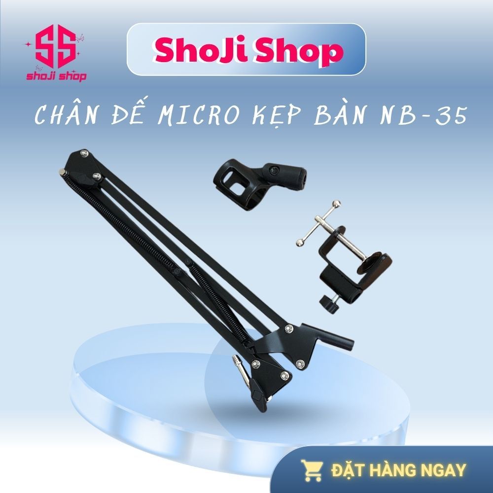 Chân đế micro kẹp bàn NB-35 + 12 Tháng BH