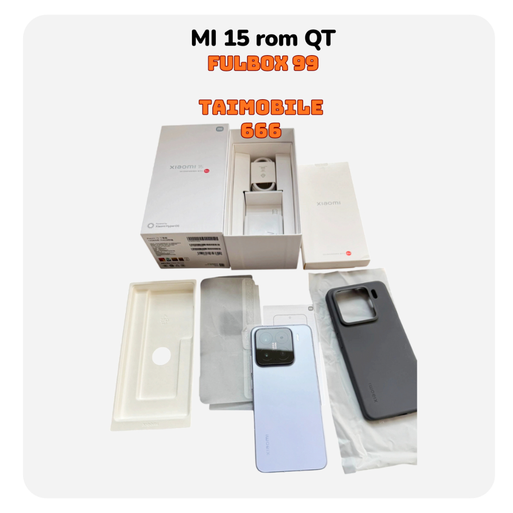 Điện thoại Xiaomi 15 likenew Chip Snapdragon 8 Elite Pin 5400 mAh