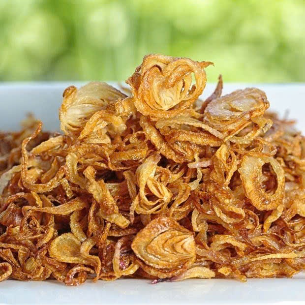 Set 500g hành phi khô. Hành phi Kinh Môn Hải Dương trộn bánh tráng, rắc gỏi nộm, hành lát giòn vàng