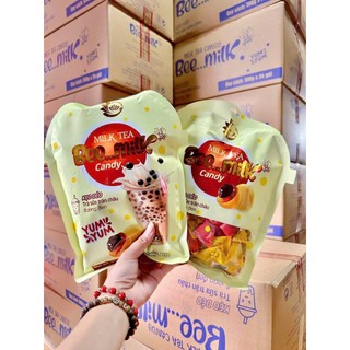  KẸO DẺO TRÀ SỮA TRÂN CHÂU ĐƯỜNG ĐEN BEE MILK ĐẬM ĐÀ NGON THƠM 300GRAM 