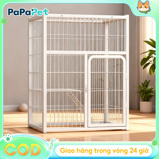 Lồng thú cưng 2/3/4 tầng có bánh xe và khay, rộng rãi, chắc chắn