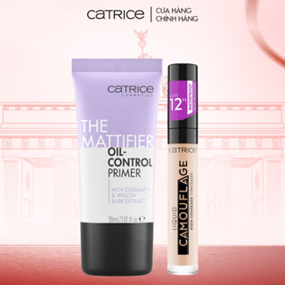  Bộ đôi kem che khuyết điểm và kem lót Catrice che phủ tốt và giữ màu kiềm dầu 12h 