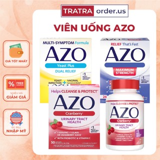  Viên uống Azo hỗ trợ sức khỏe đường tiết niệu AZO Cranberry AZO Yeast Plus 