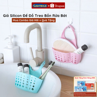  Combo 5 Giỏ Treo Bồn Rửa Bát Đựng Giẻ Rửa Bát Đựng Đồ Nhà Tắm Có Lỗ Thoát Nước Tiện Dụng 