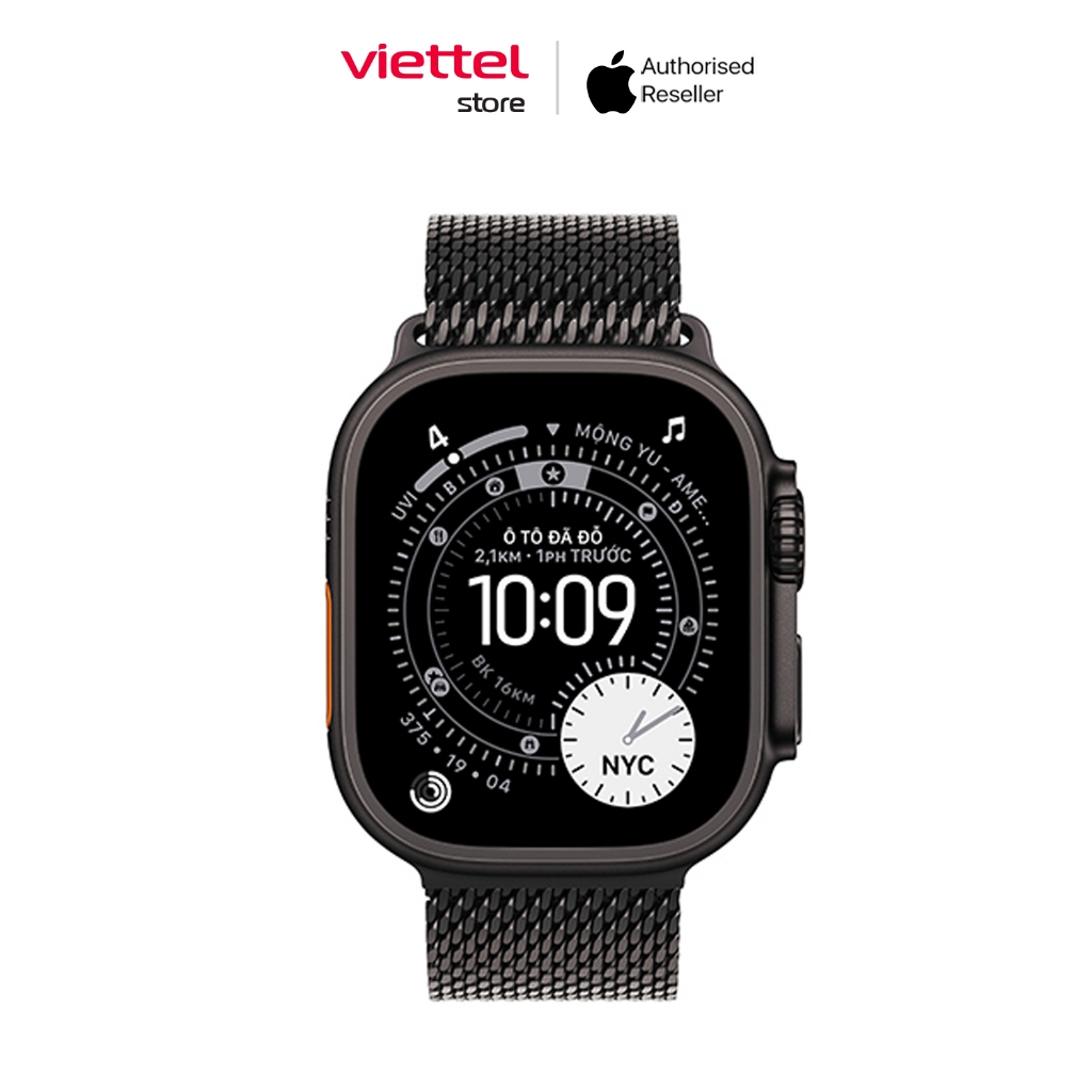 Apple Watch Ultra 3 Viền Titan Cellular 49mm Dây Milanese M/L Chính hãng | BigBuy360 - bigbuy360.vn
