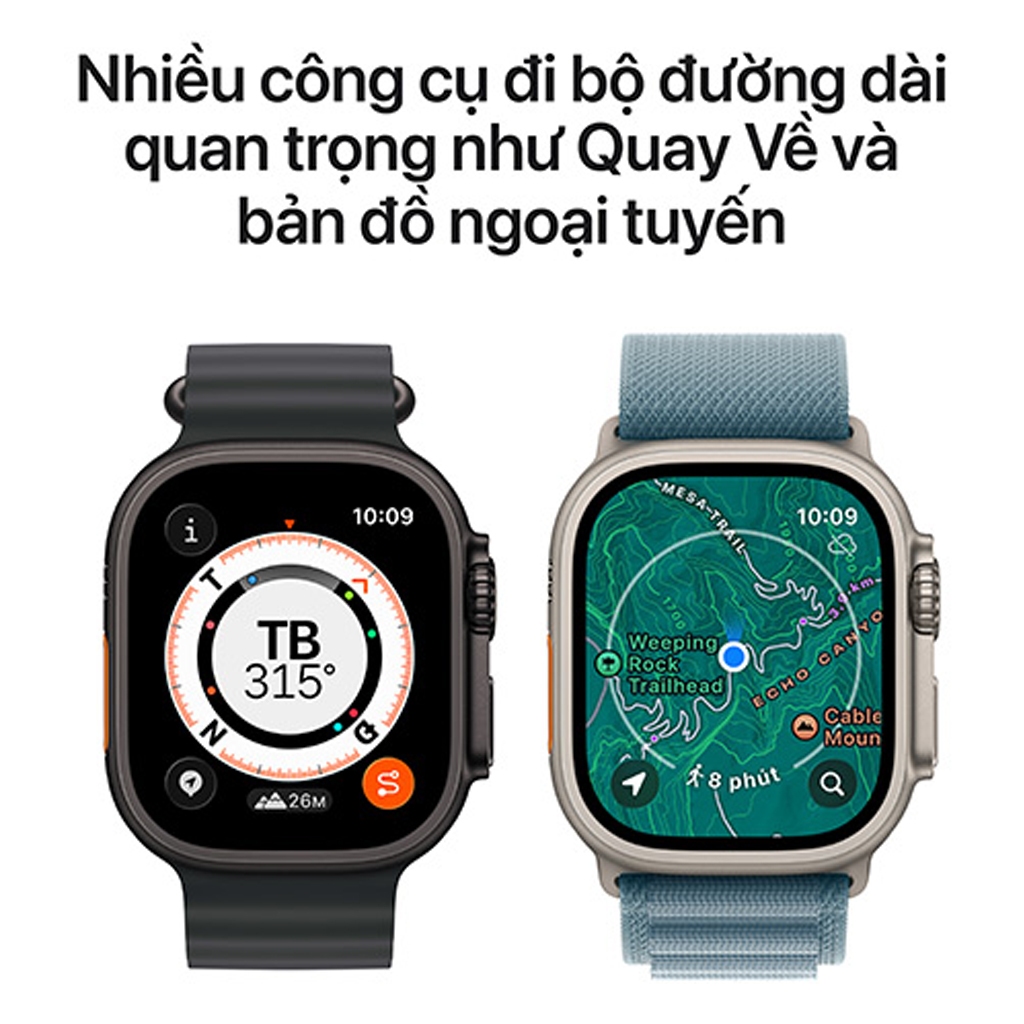 Apple Watch Ultra 3 Viền Titan Cellular 49mm Dây Milanese M/L Chính hãng | BigBuy360 - bigbuy360.vn