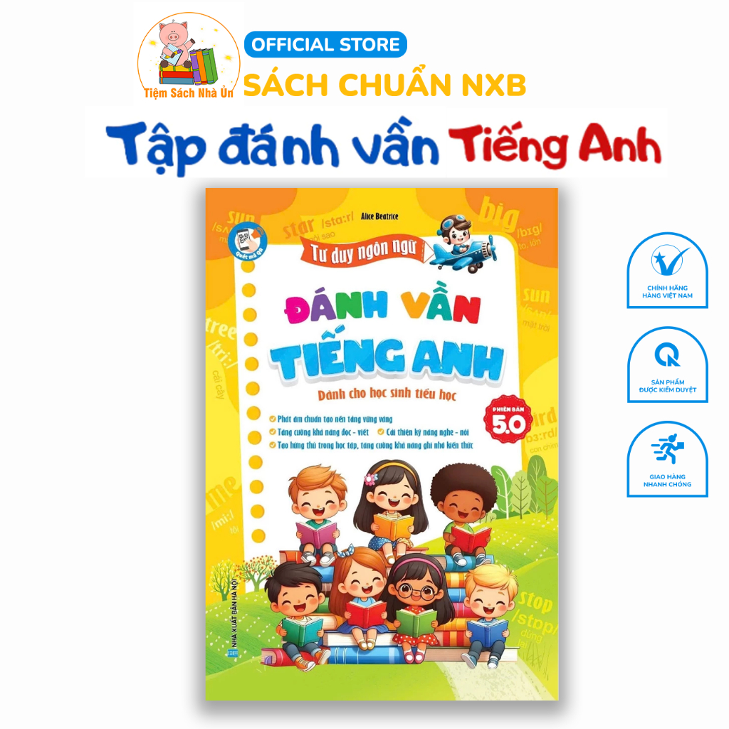 Sách -Tư duy ngôn ngữ - Đánh vần tiếng Anh (Phiên bản 5.0) Dành cho học sinh Tiểu học