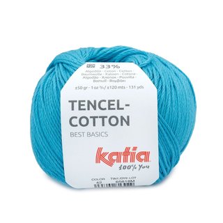 Sợi Tencel Cotton - Katia, 50g - 120m, dùng để đan móc áo, khăn
