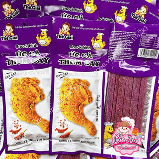 (Combo 10 gói) Snack ức gà thơm cay, đồ ăn vặt