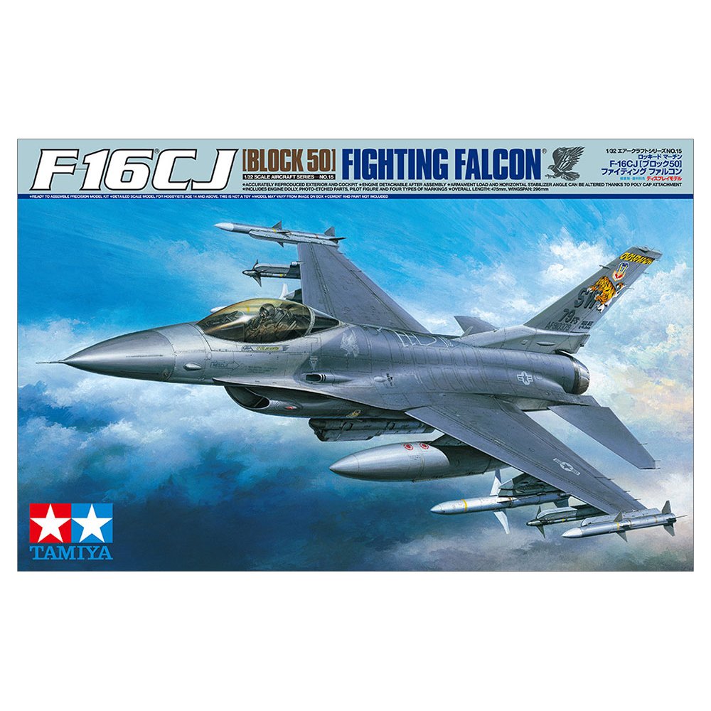 KHÔNG QUÂN - TAMIYA - 60315 - 1/32 MÔ HÌNH MÁY BAY LOCKHEED MARTIN® F-16CJ [BLOCK 50] FIGHTING FALCO