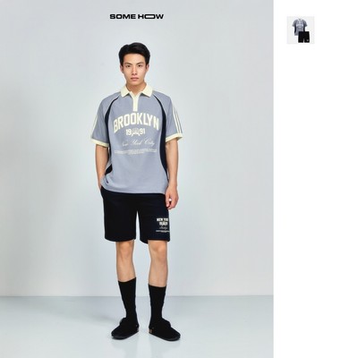 Set Polo Nam Short Regular Brooklyn, Chất Vải Cá Sấu Mắt Chim Thoải Mái, SB0057, SOME HOW STORE