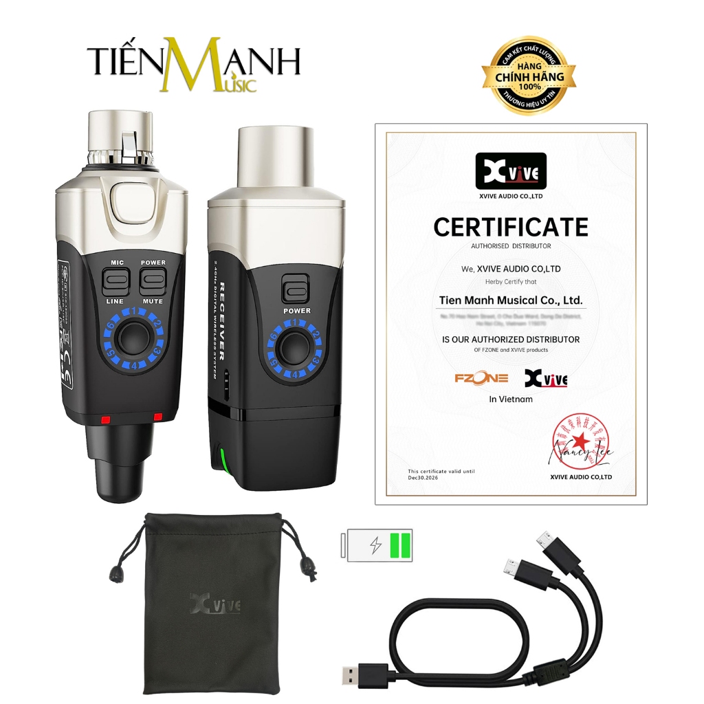 [Chính Hãng] Bộ Thu Phát Micro Không Dây Xvive U3 Wireless System Mic Dynamic Microphone