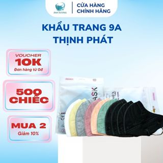   VC 10k  500 chiếc Khẩu Trang 9A Thịnh Phát 5 Lớp Kháng Khẩu Chống Nắng Che Toàn Mặt Ngăn Ngừa Khói Bụi 