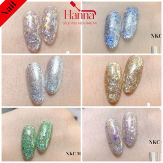  Sơn gel nhũ kim tuyến siêu sáng HN GEL- Trang trí Nail  TÁCH LẺ MÀU  