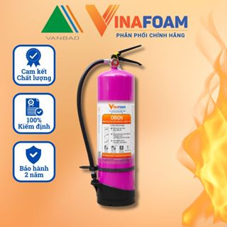  Bình chữa cháy bình cứu hoả đa năng dành cho pin xe điện  ô tô điện 6 lít VINAFOAM OR-6 