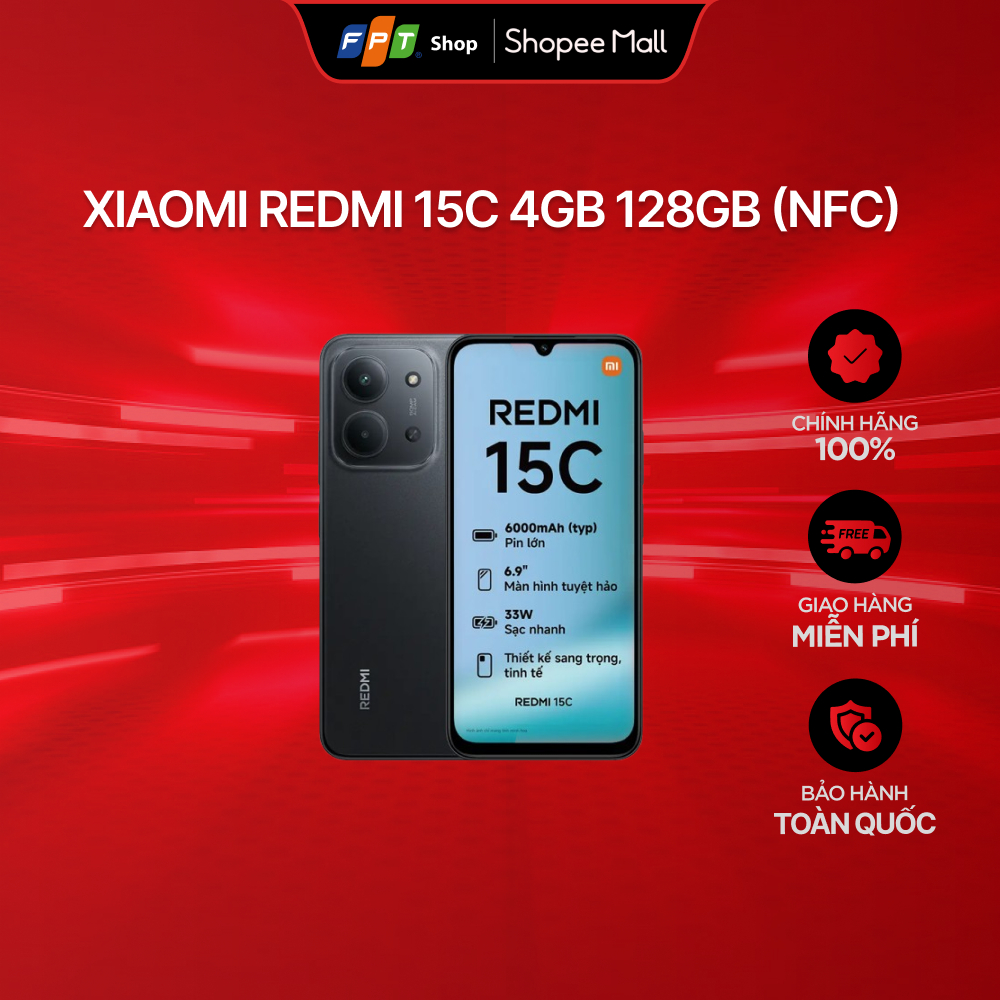 [Chỉ GH tận nơi] Xiaomi Redmi 15C 4GB 128GB (NFC)