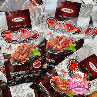 (Combo 10 gói) Snack hình bò khô, ăn vặt cay aluowa