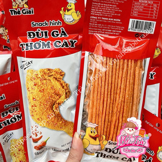 (Combo 10 gói) Snack hình đùi gà thơm cay, snack que cay