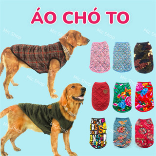  Áo nỉ CHÓ TO áo khoác khuy bấm cho chó lớn áo lót lông áo Tết áo size to ấm áp 