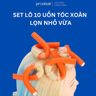  Set 10 Thanh Mút Uốn Tóc Không Nhiệt 24cm – Tạo Nếp Xoăn Hippie Và Sóng Lơi 