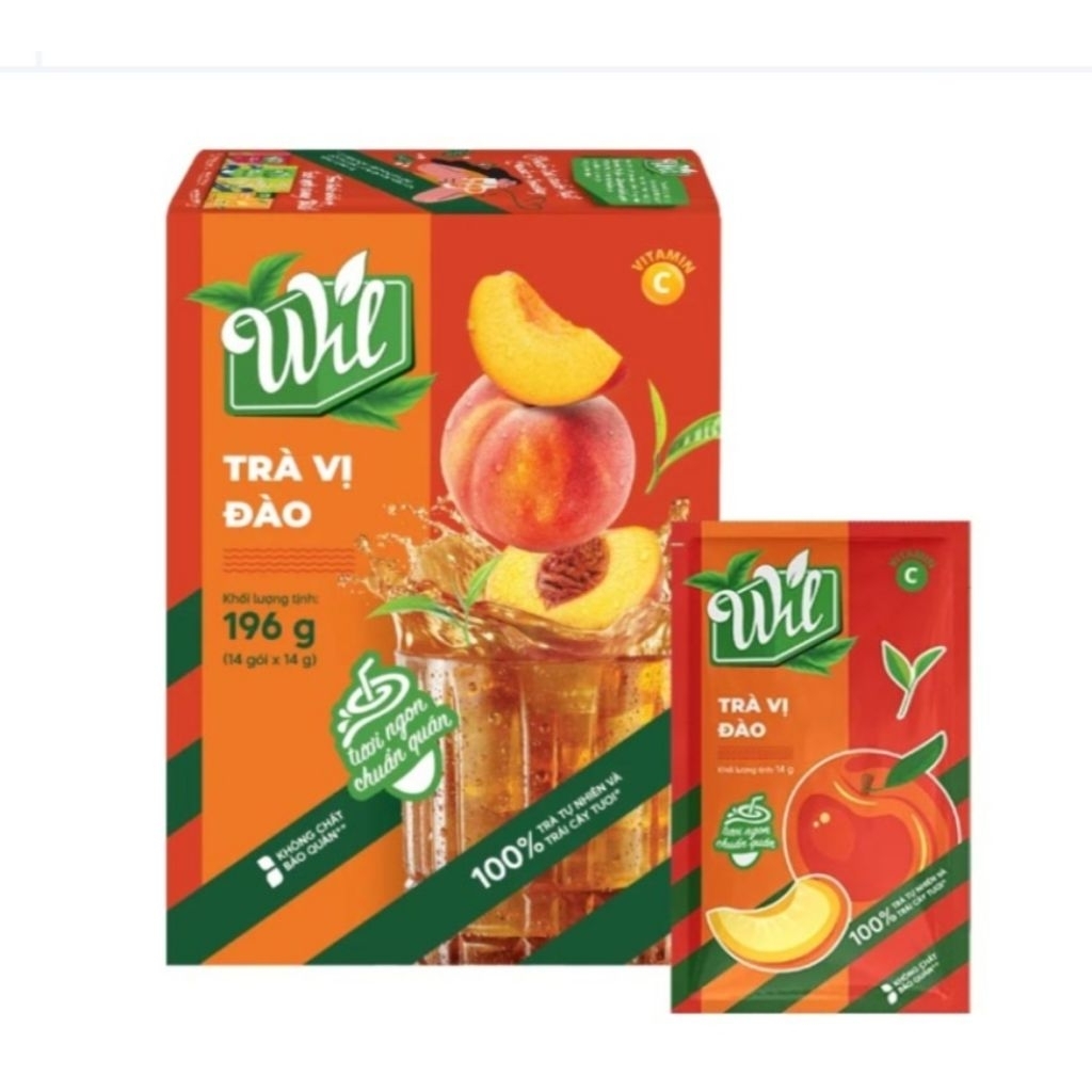 Trà đào Will hộp 196 g (14 gói x 14g)