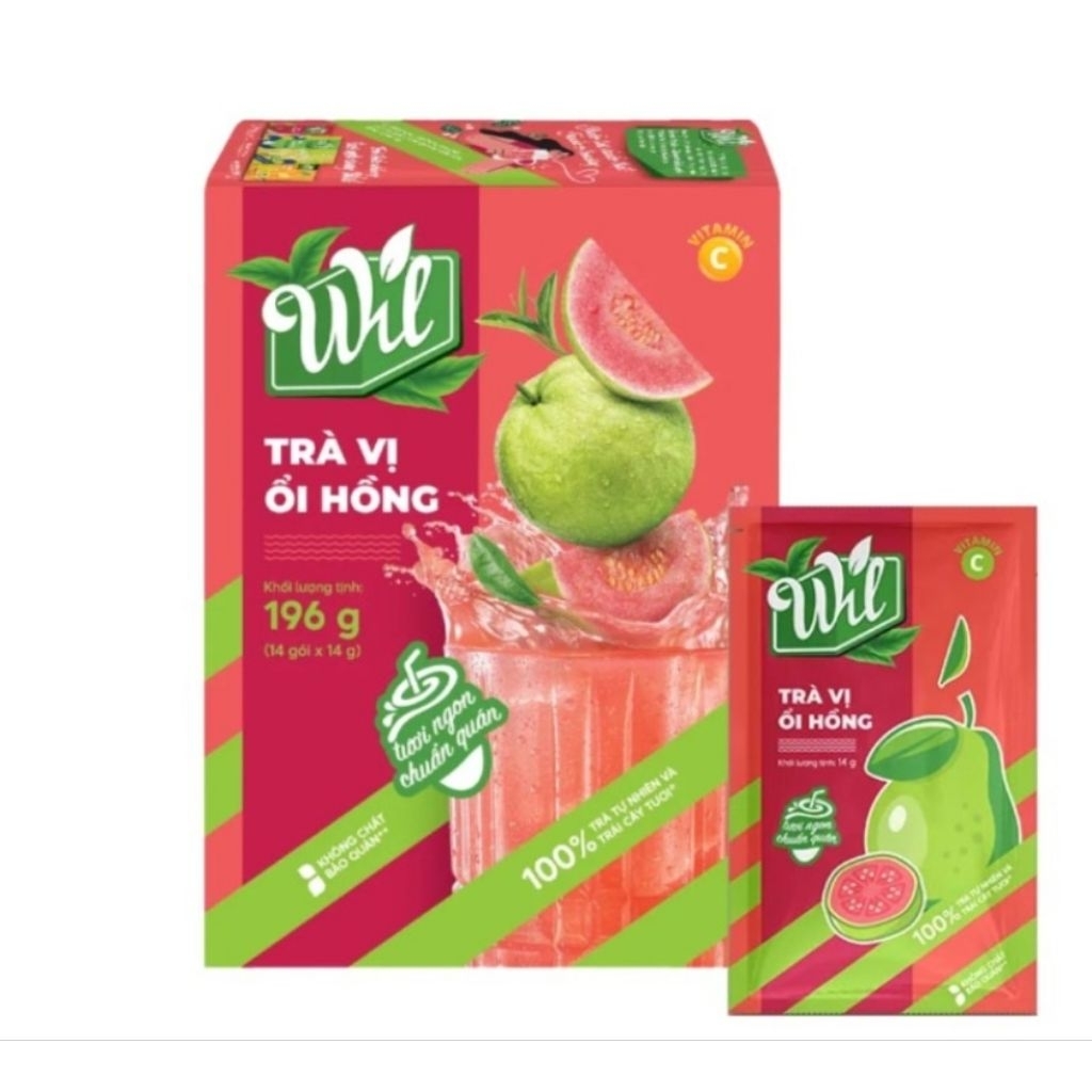 Trà ổi hồng Will hộp 196 g (14 gói x 14g)