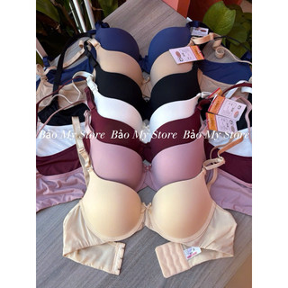 1134 - Áo Lót Lovely Trơn Mút Vừa  Bảng Lưng To 3 Cài Che Mỡ Lưng Nách - Áo Ngực Nữ Mặc Áo Dài 
