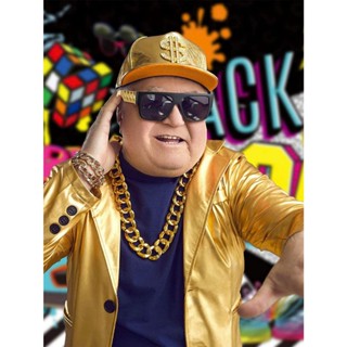 LyLy Set vòng cổ, vòng tay, nhẫn, kính, mũ vàng giả phong cách đại gia Dubai, quà tặng đám cưới, đạo cụ biểu diễn