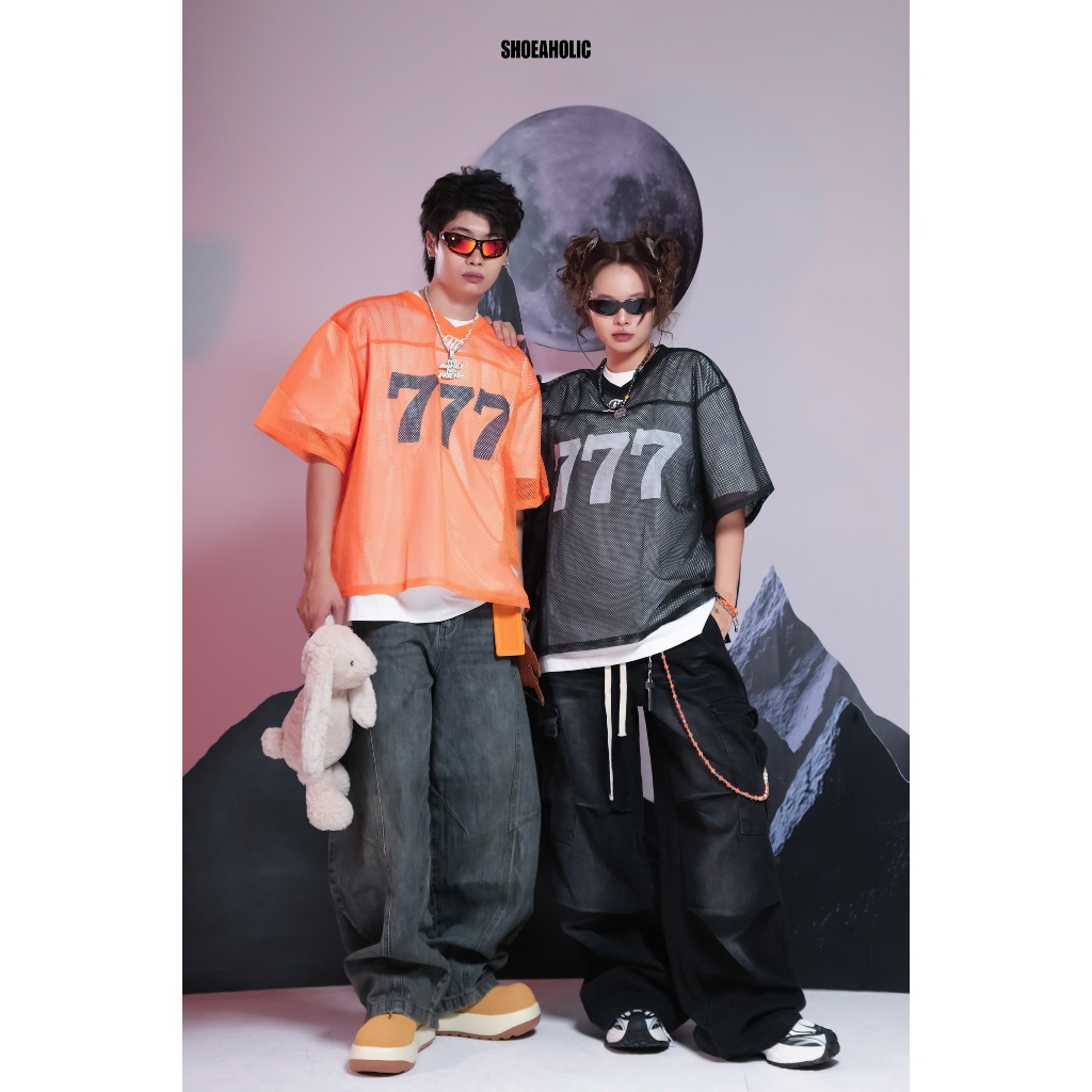 ÁO JERSEY LƯỚI 777 OVERSIZE UNISEX STREETSTYLE