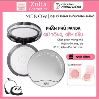   TẶNG MÁ HỒNG  Phấn phủ nén MENOW gấu trúc Khổng Lồ kiềm dầu 21g giữ tone lâu trôi vượt trội MENOW x MENGLAN . PANDA 