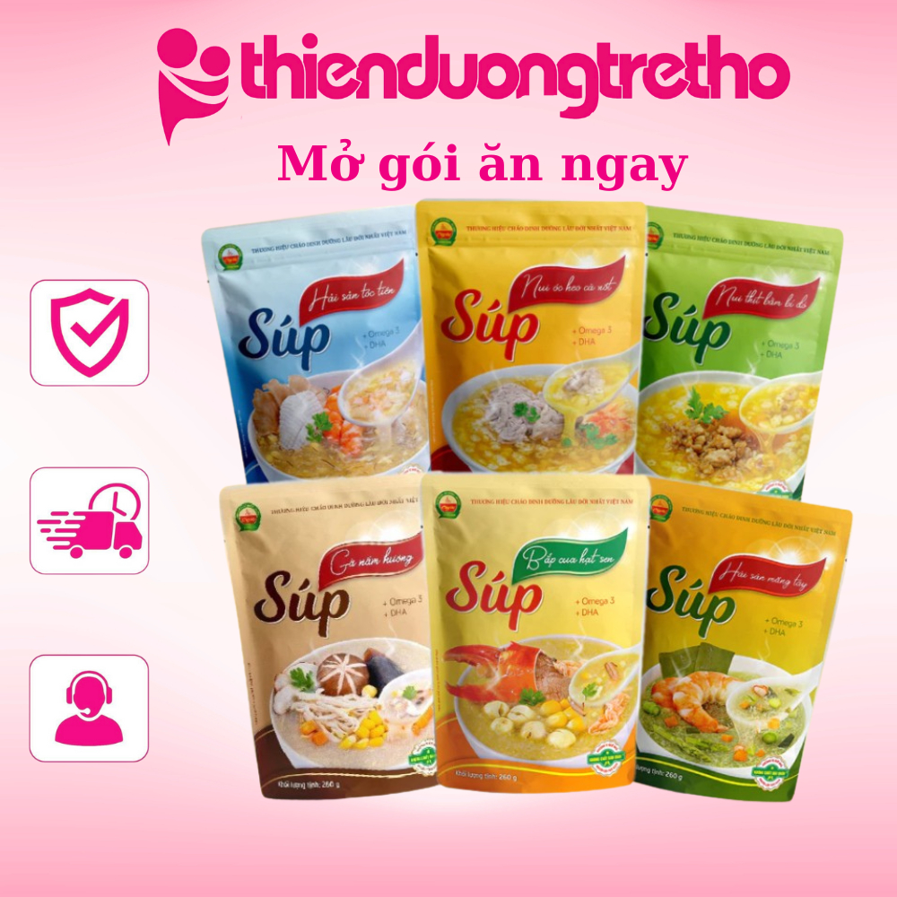 Súp Dinh Dưỡng Ăn Liền Cây Thị Đủ Vị Cho Bé Từ 1 Tuổi