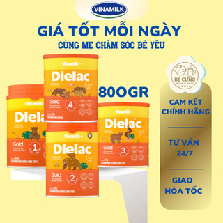  Sữa bột Dielac Alpha Gold  Số 1 2 3 4  lon  400g 800g  – Hàng chính hãng Vinamilk – Date mới nhất 