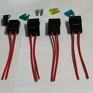 Combo 2 cái Hộp đựng cầu chì ô tô, xe máy kèm cầu chì 10A - 30A