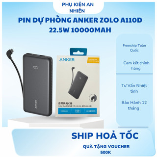    Chứng Nhận CCC   3C   Pin dự phòng Anker Zolo A110D 10.000mAh  A110E 20.000mAh 22.5W tích hợp cáp USB-C 