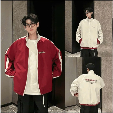 Áo gió nam nữ unisex form rộng 2 mặt, áo gió thời trang chống gió cản nước 2 mặt tiện lợi