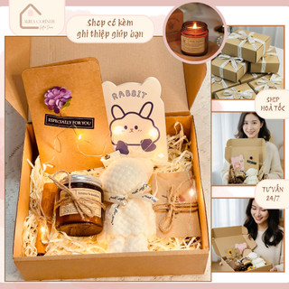 (GIFT BOX) Set Quà Nến Thơm Sáp Đậu Nành Cao Cấp, Giúp Thư Giãn, Quà Tặng Tinh Tế | Aura Corner