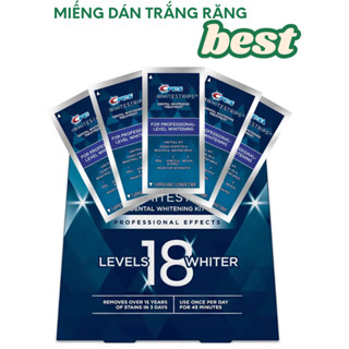 Dán trắng răng COMBO 7 miếng làm trắng cấp tốc an toàn dành cho mọi loại răng không gây ê buốt