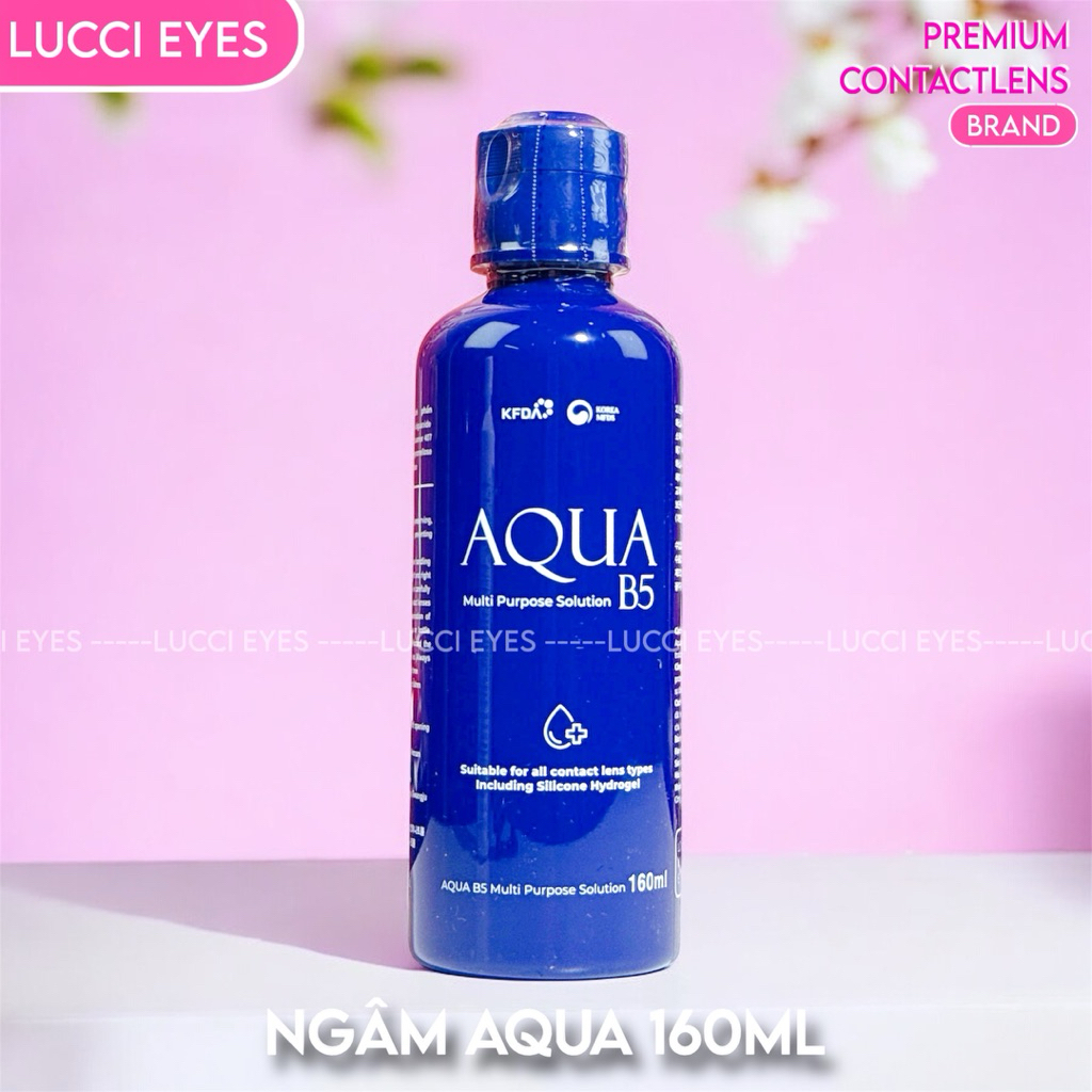 [Phụ Kiện Lens ] Nước Ngâm Kính AQUA / Khay Mini / Nhỏ mắt , Cốc Rửa . Miễn ship shopee