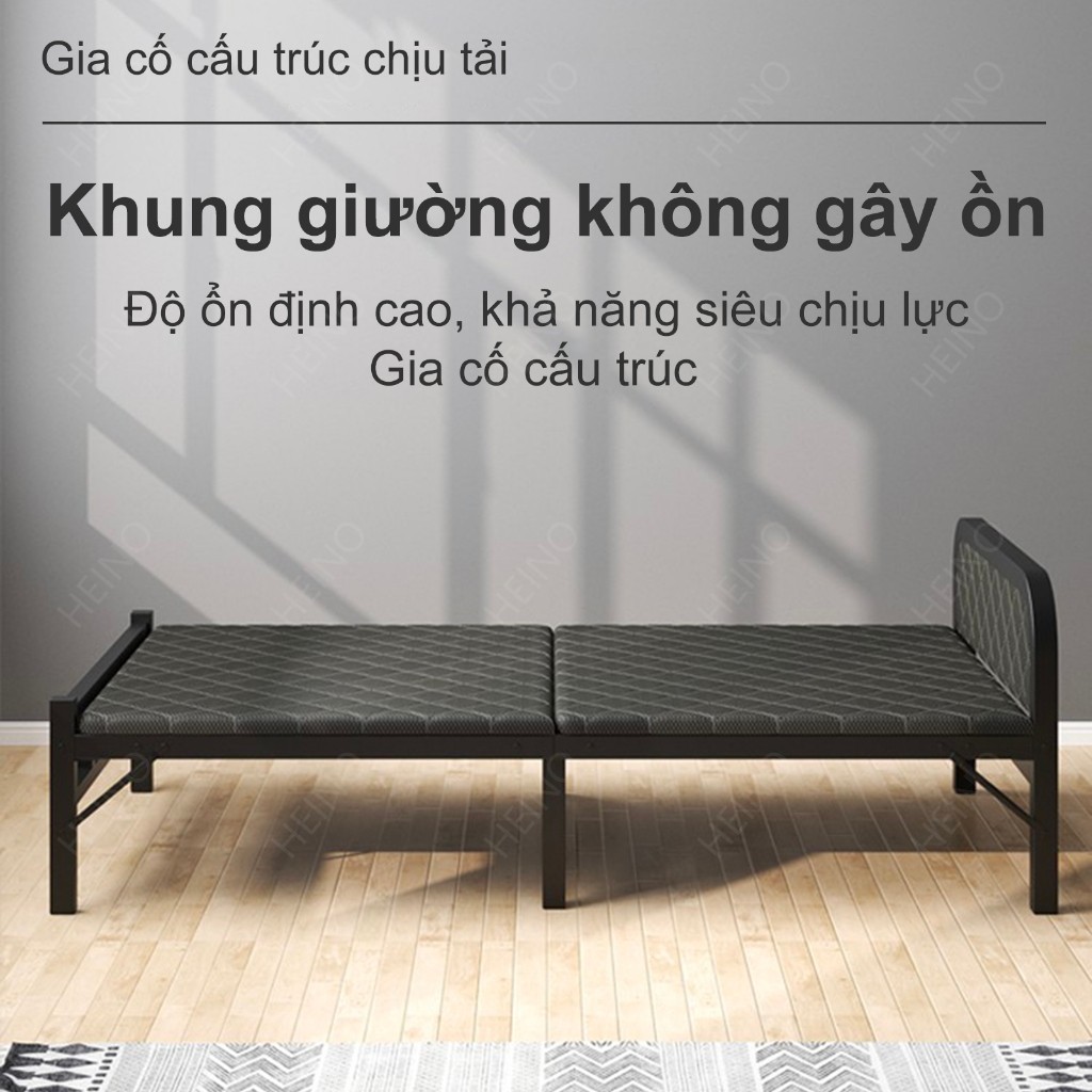 HEINO【HÀNG MỚI】Giường Gấp Khung Thép Đa Năng 400kg - Gấp Gọn Tiết Kiệm Diện Tích Dự Phòng Khách Tạm | BigBuy360 - bigbuy360.vn