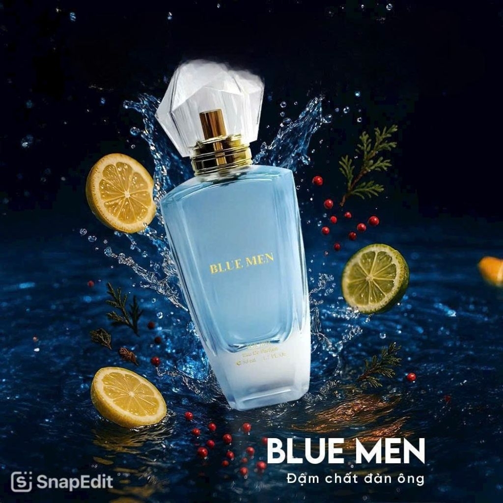 [ chai 50ml ] Nước hoa Nam cham Blue Men 50ml