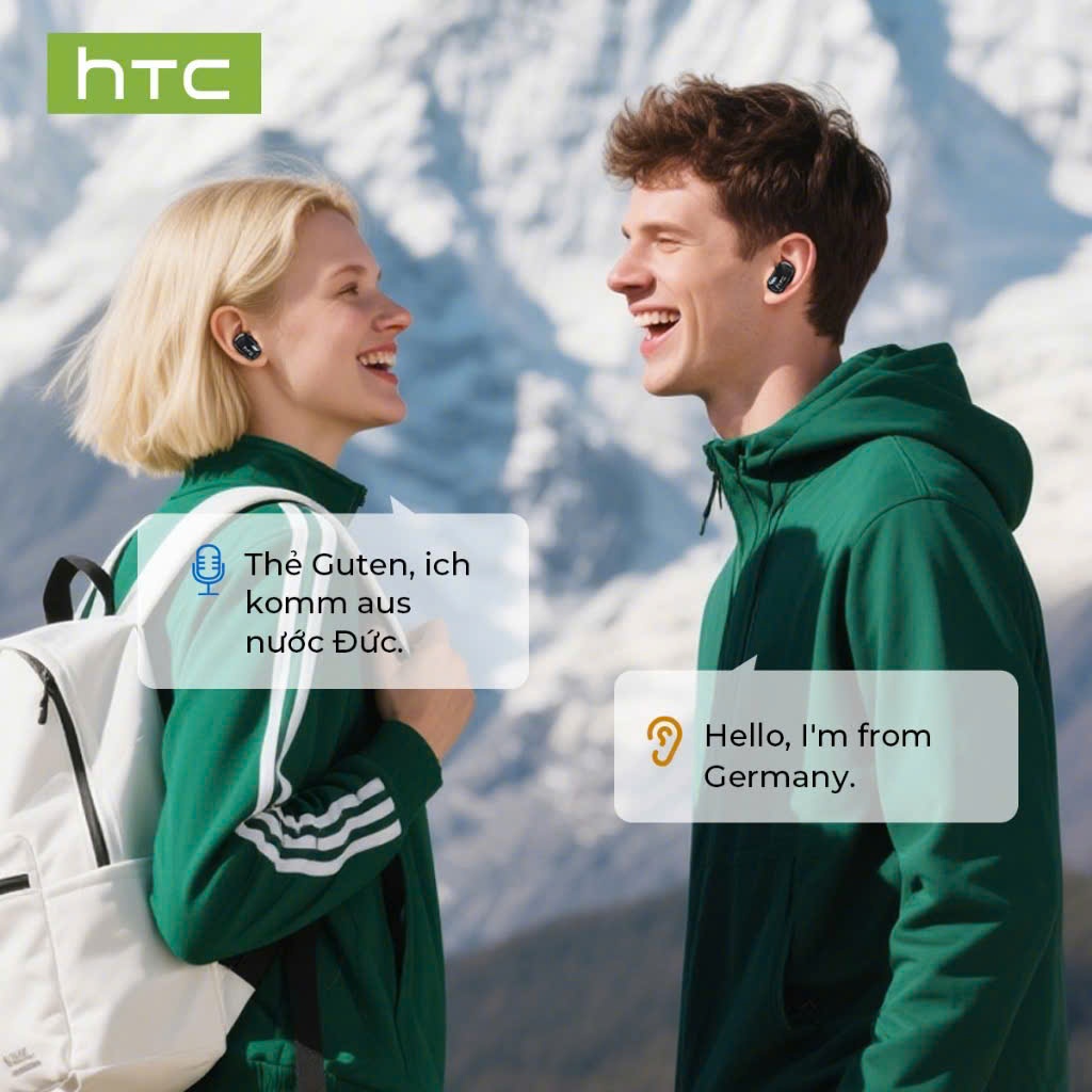 [ HỎA TỐC HCM ] Tai Nghe True Wireless Phiên dịch 134 ngôn ngữ HTC NE16 | Hỗ trợ tiếng Việt | BigBuy360 - bigbuy360.vn