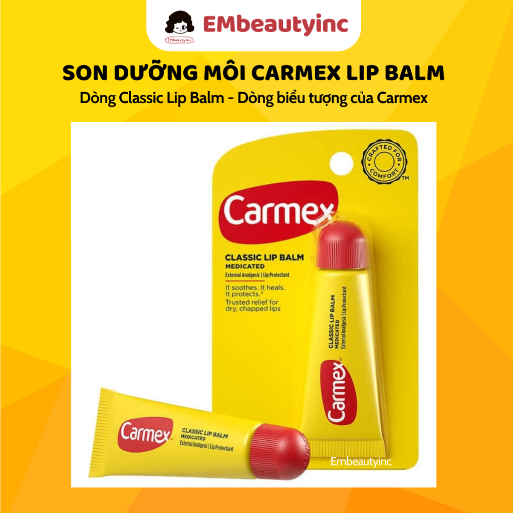 Son dưỡng môi CARMEX Siêu Cấp Ẩm Làm Mềm Môi, Giảm Nứt Nẻ